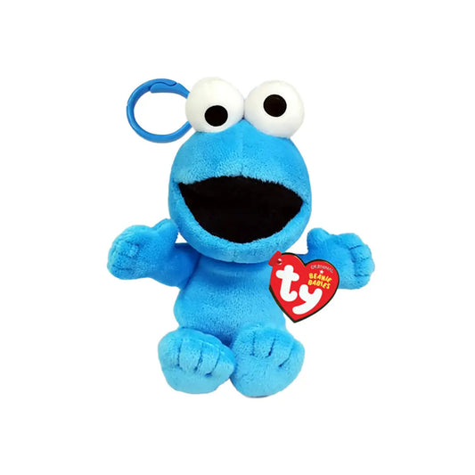 TY Beanie Babies  Cookie Monster 5" Plush Clip Keychain