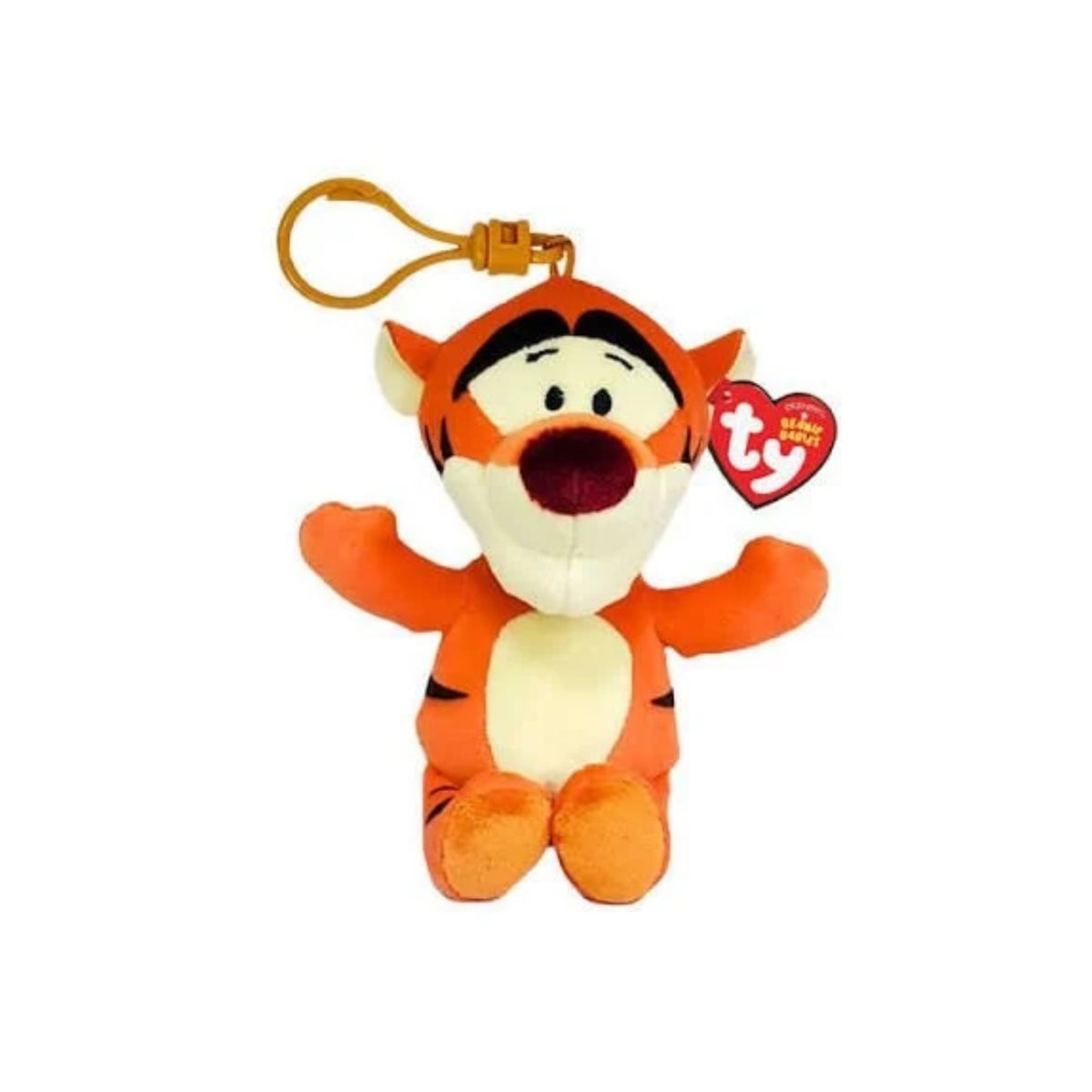TY Beanie Babies Disney Tigger 5" Plush Clip Keychain