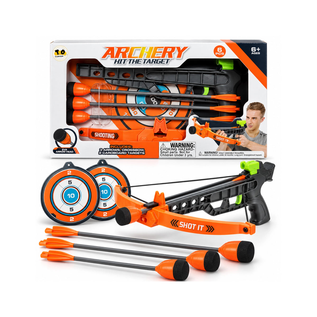 Crossbow Set with 3 EVA Arrows