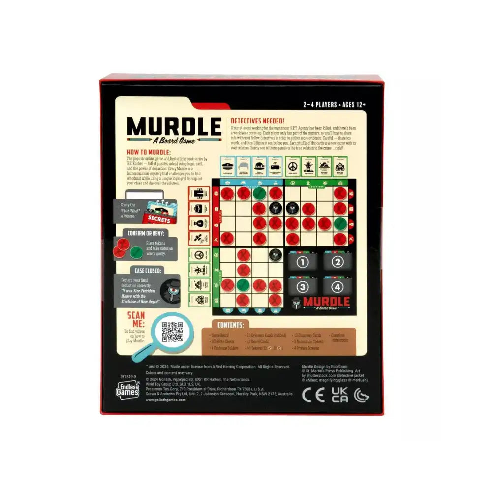 Endless Games Murdle Board Game