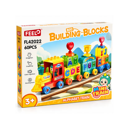 Alphabet Train 60-Piece Educational Building Set