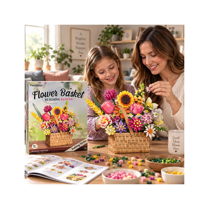 Flower Basket Building Set - 1615 Pieces