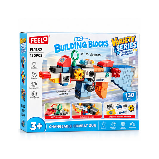 Combat Gun Building Set - 130 Pieces