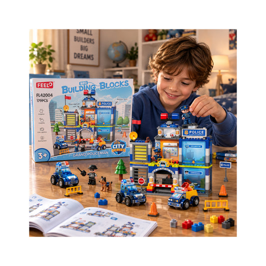 Police Station Building Set - 179 Pieces