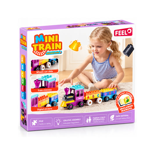 Alphabet Mini Train Building Set - 34 Pieces