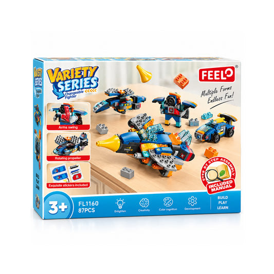 Fighter Building Set - 87 Pieces