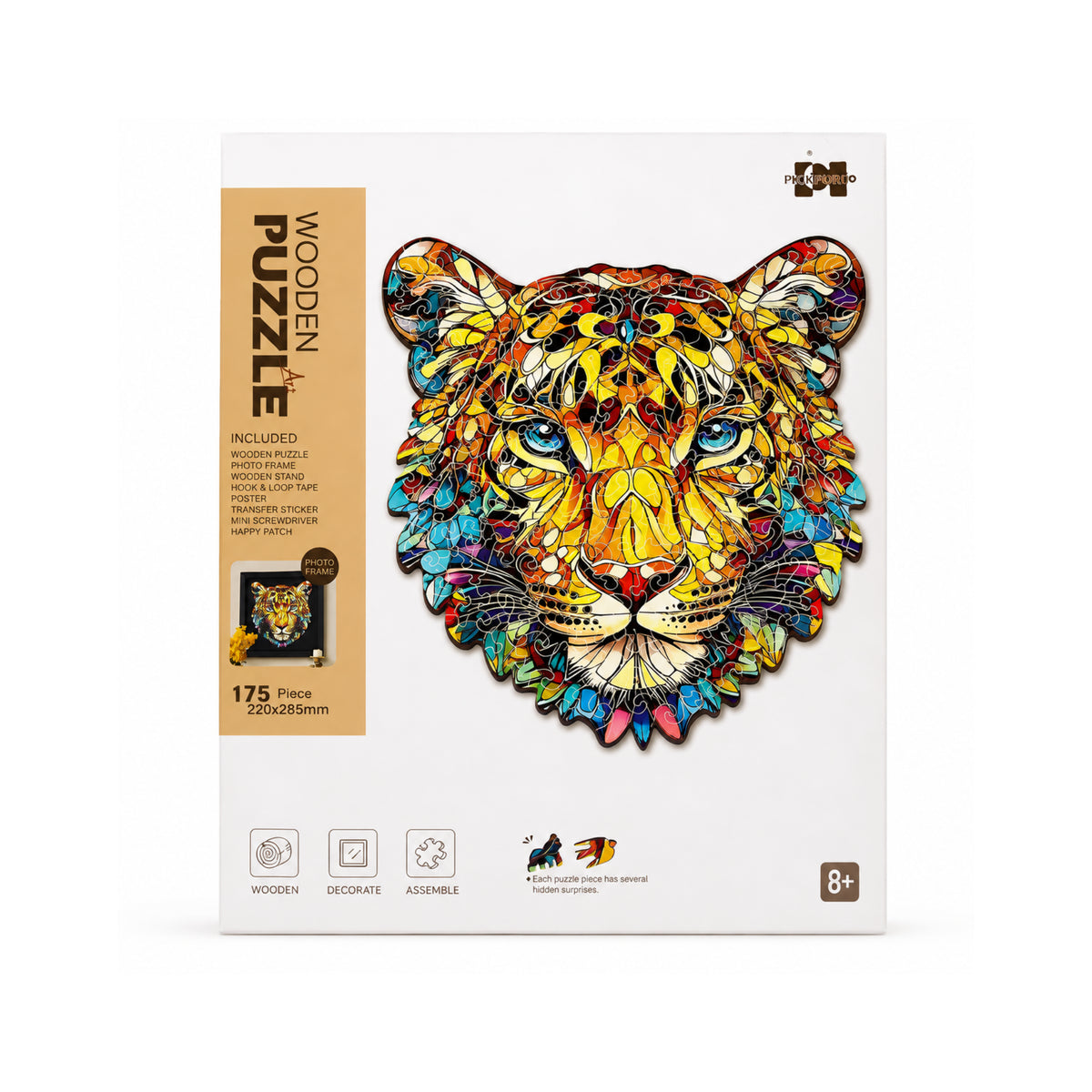 2DWP Leopard 175-Piece Wooden Puzzle Set