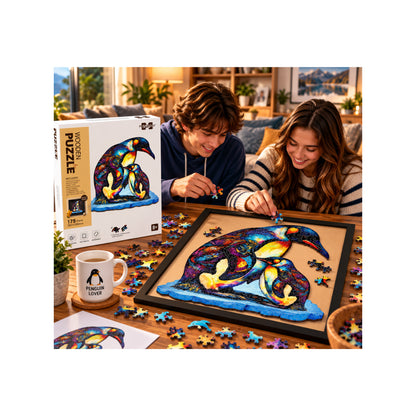2DWP Penguin 175-Piece Wooden Puzzle Set