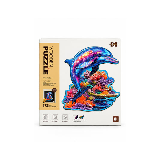 2DWP Dolphin 173-Piece Wooden Puzzle Set