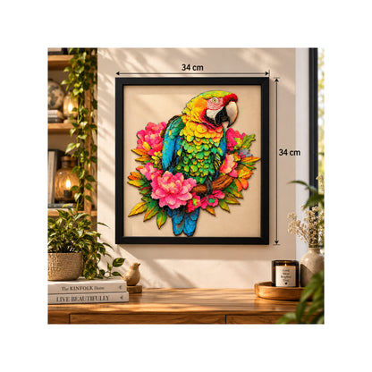 2DWP Parrot 164-Piece  Wooden Puzzle Set