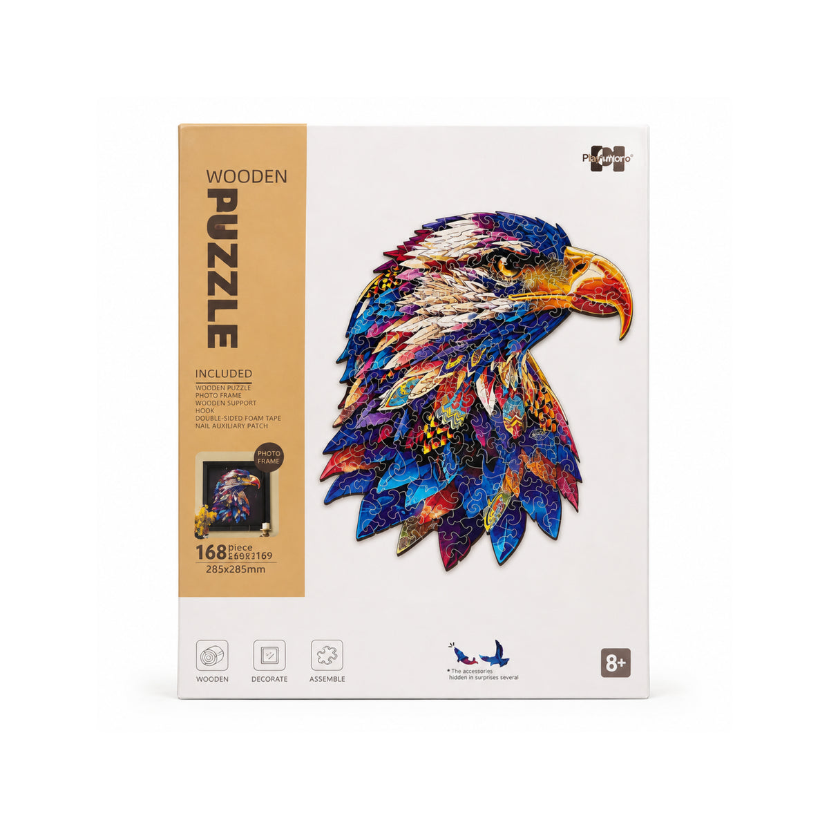 2DWP Eagle 168-Piece Wooden Puzzle Set