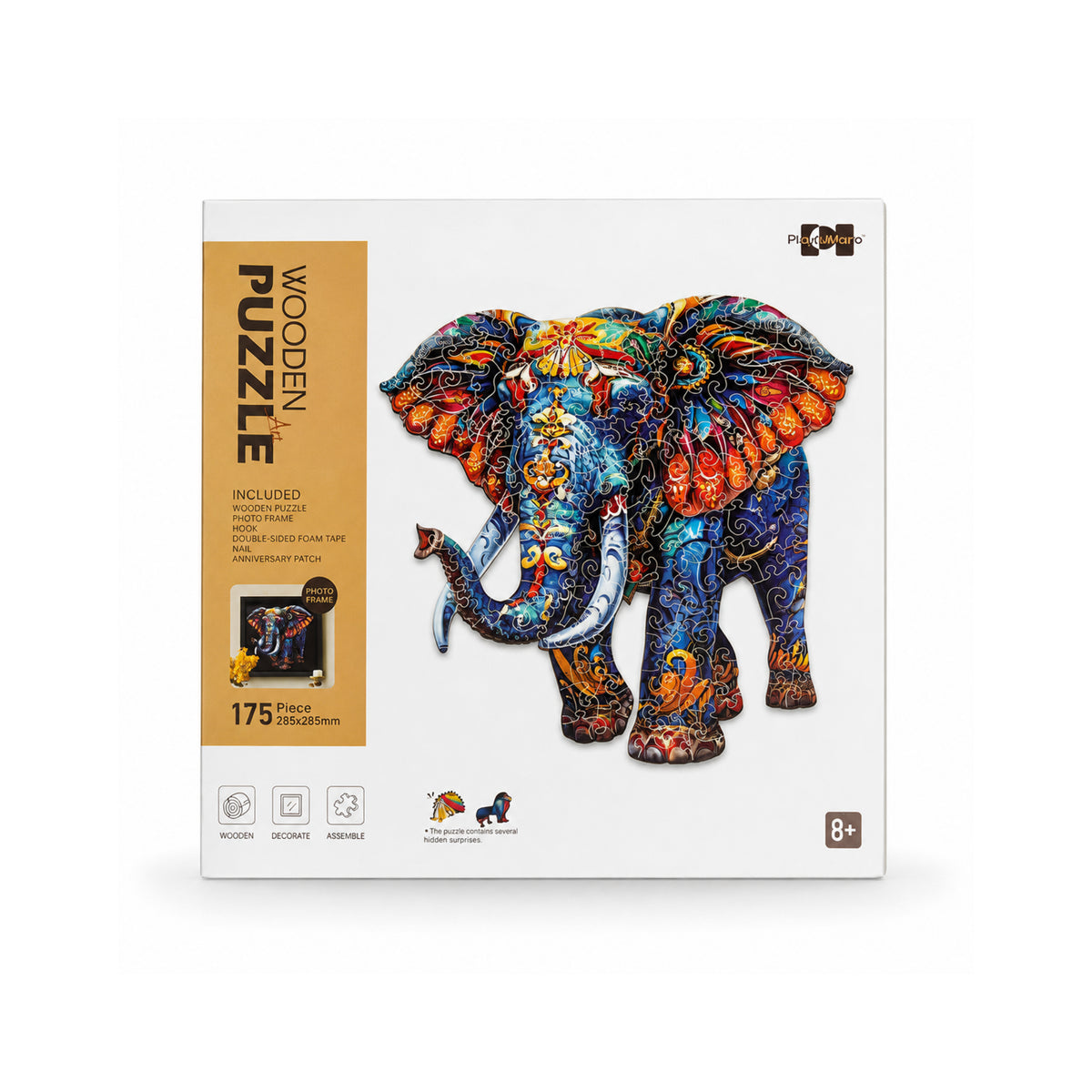 2DWP Elephant 175-Piece  Wooden Puzzle Set