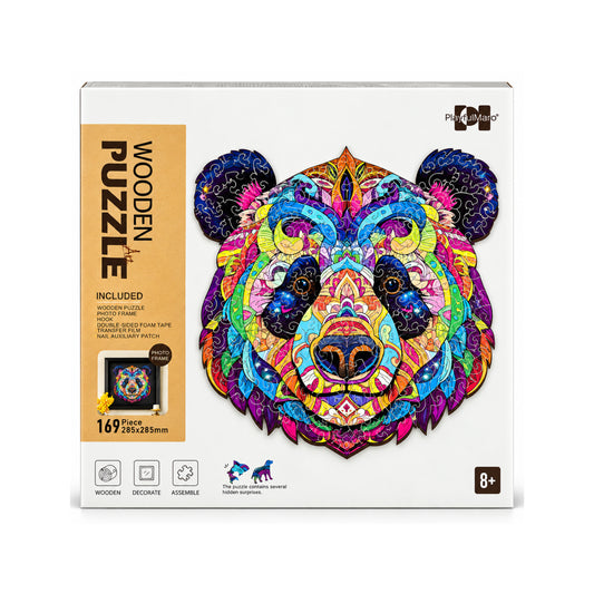 2DWP Panda 169-Piece Wooden Puzzle