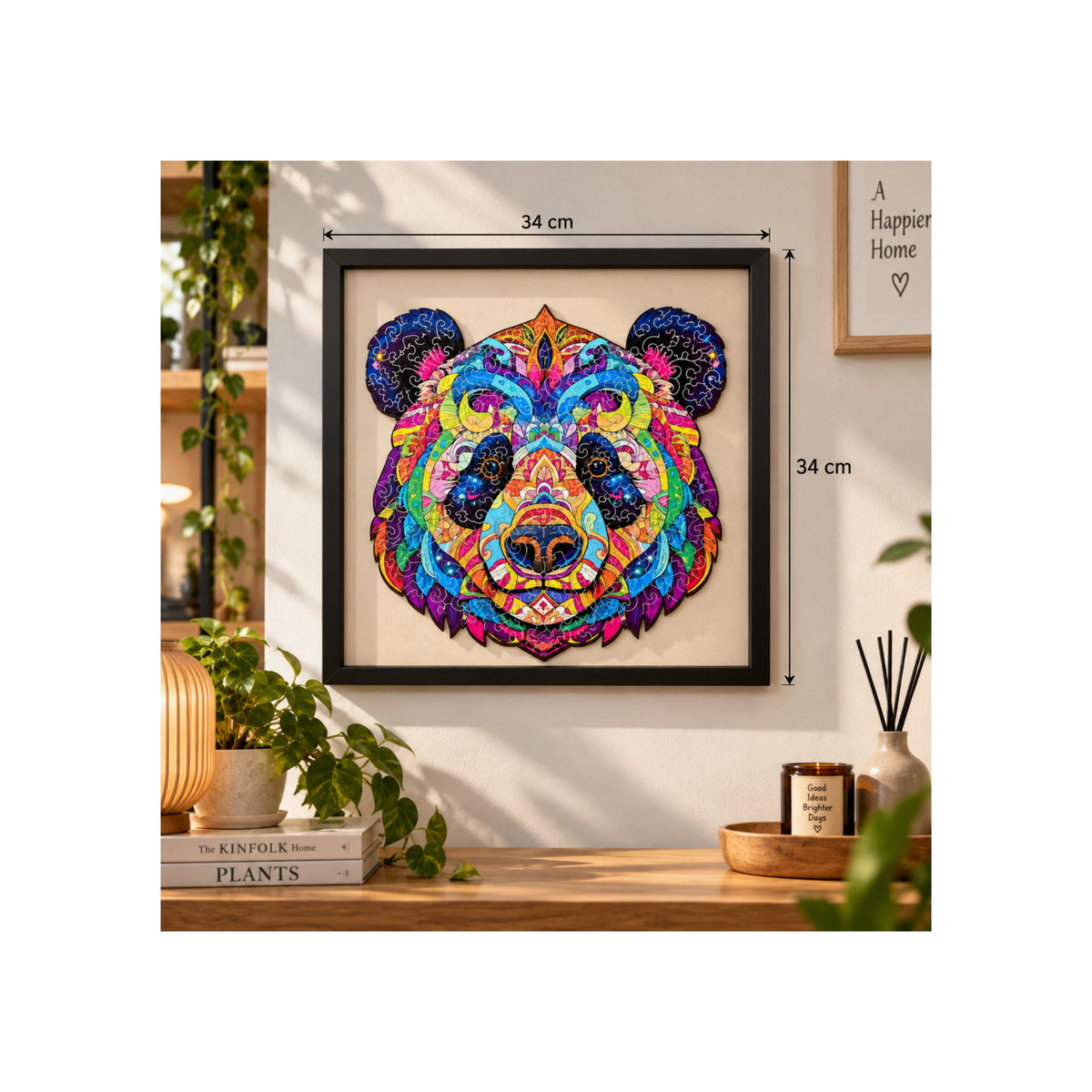 2DWP Panda 169-Piece Wooden Puzzle