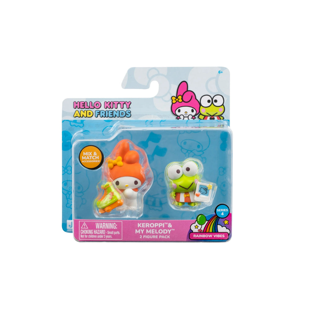Hello Kitty and Friends - 2 inch 2 Figure Pack - Rainbow Vibes Assorted