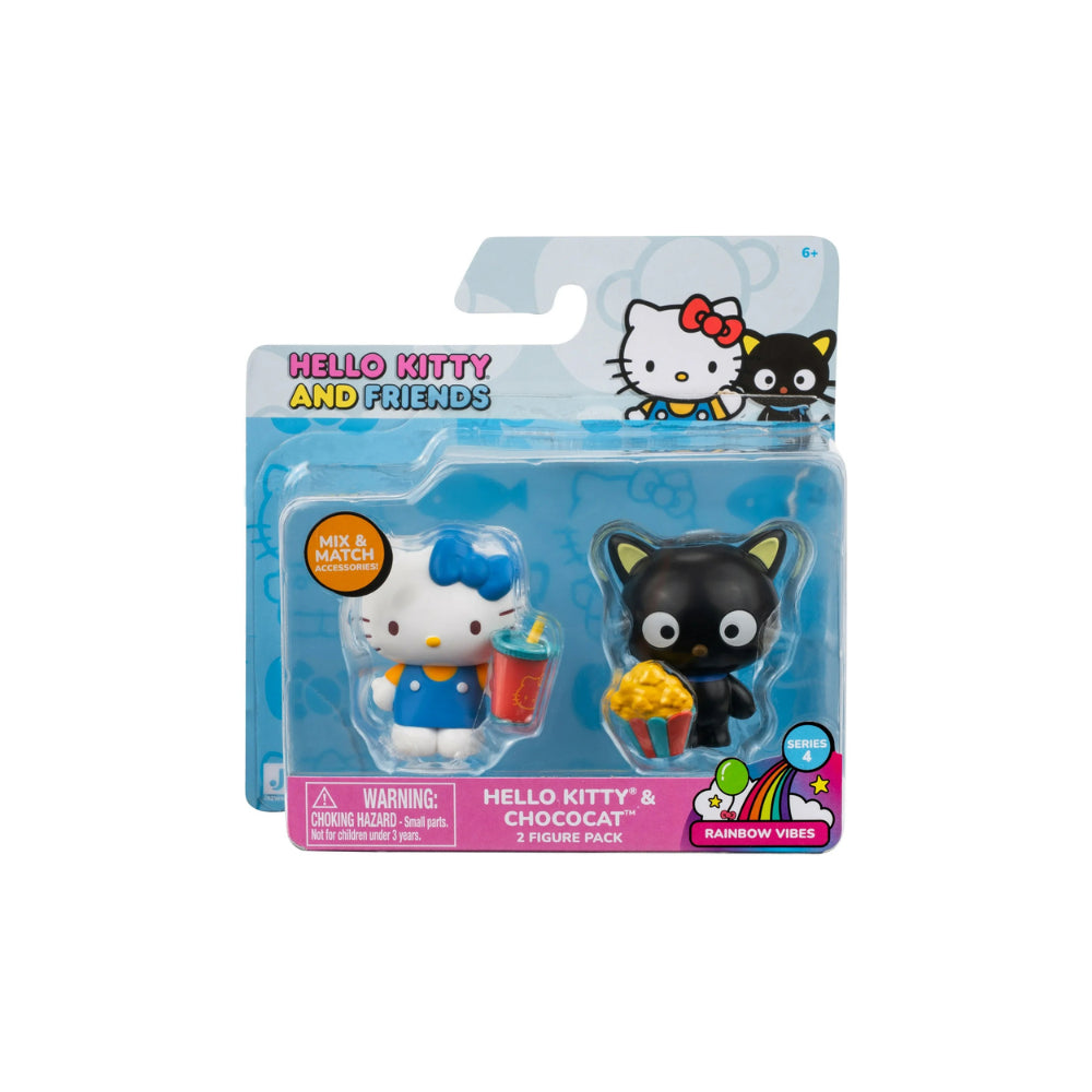 Hello Kitty and Friends - 2 inch 2 Figure Pack - Rainbow Vibes Assorted