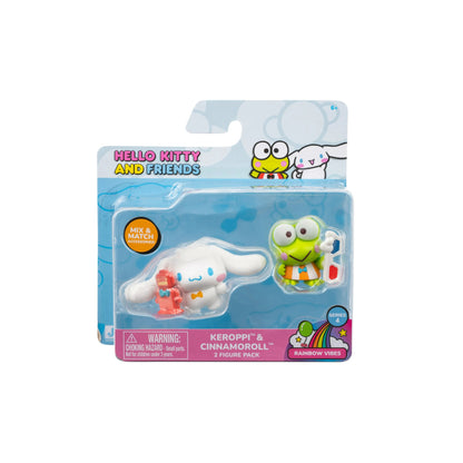 Hello Kitty and Friends - 2 inch 2 Figure Pack - Rainbow Vibes Assorted