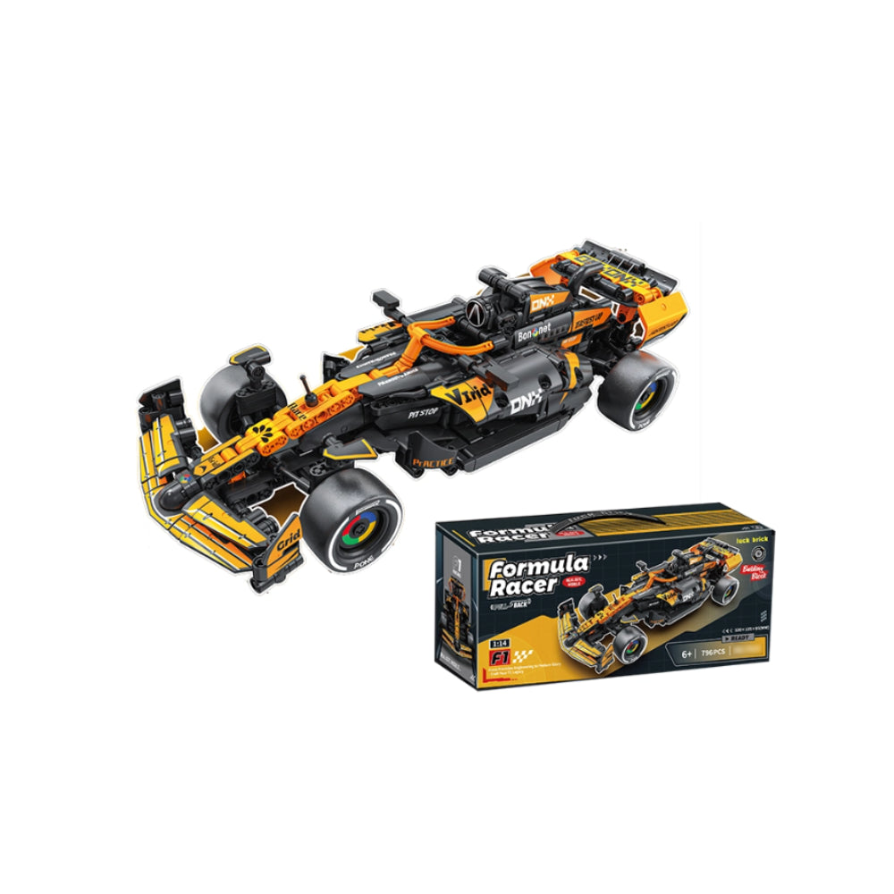 F1 Car Fearless Racer Building Set – 796 Pieces 1:14 Scale