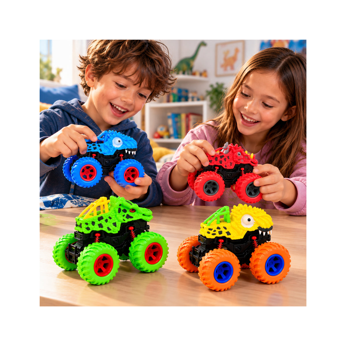 Crazy Truck Wheels Monster Dinosaur Design - Assorted (Random Pick)