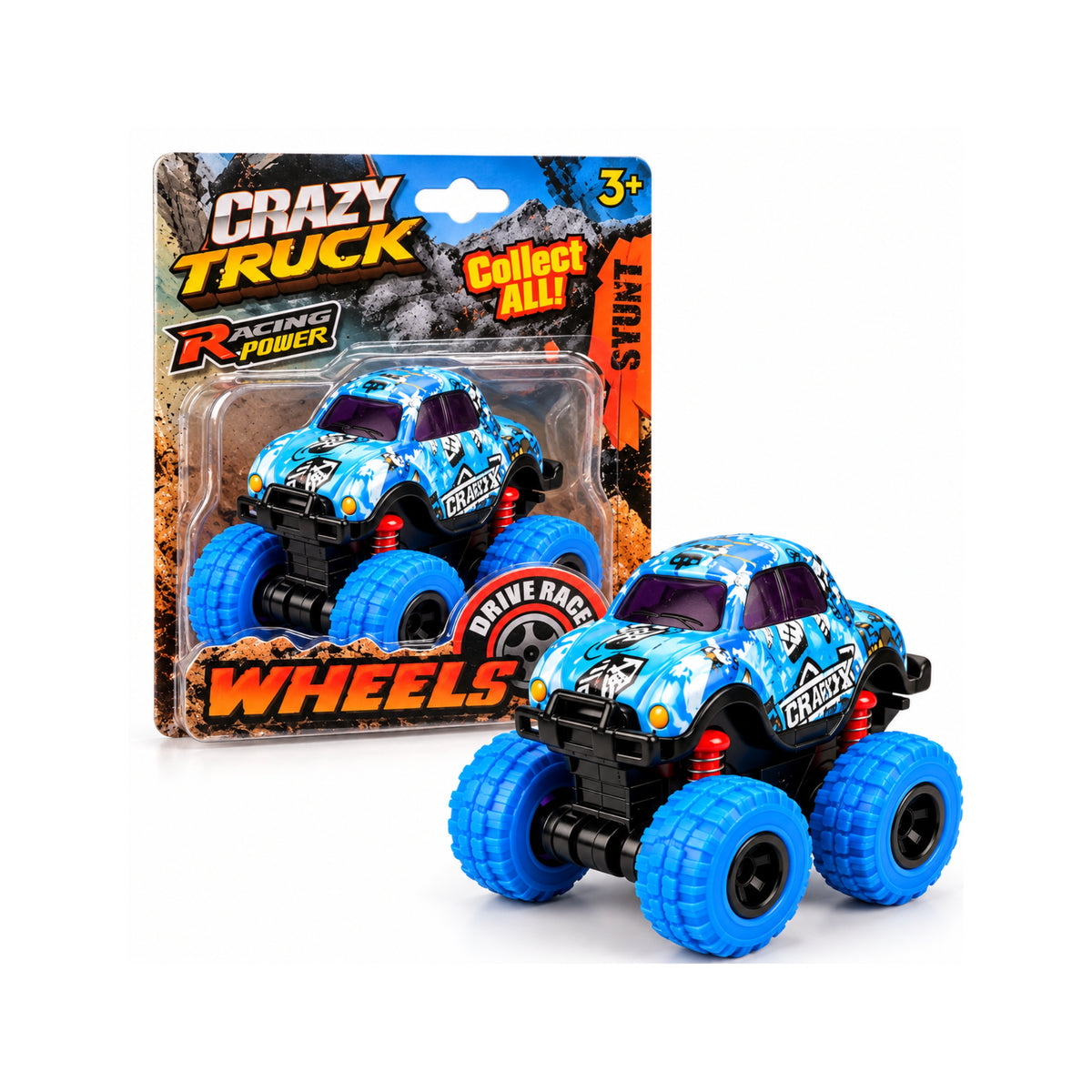 Crazy Truck Wheels Cartoon Monster Truck - Assorted (Random pick)