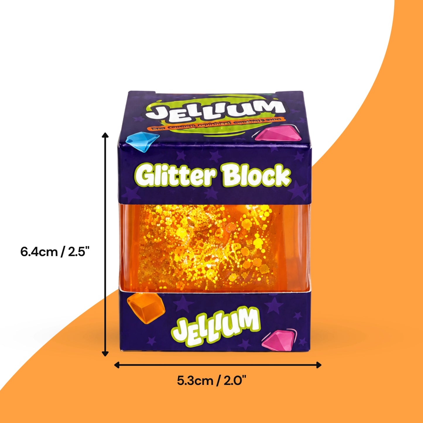 Jellium Glitter Block - Assorted Colors (Random Selection)