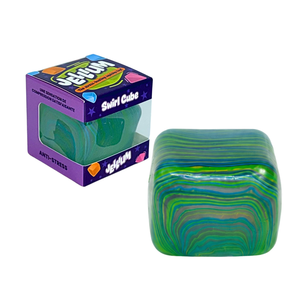 Jellium Swirl Cube - Assorted Colors (Random Selection)