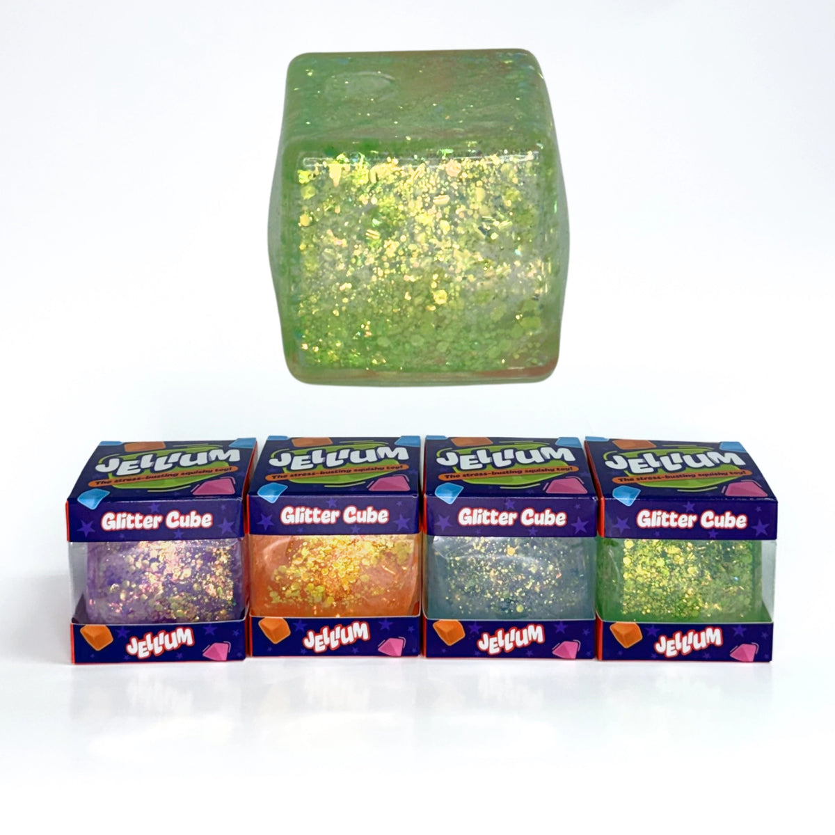 Jellium Glitter Cube - Assorted Colors (Random Selection)
