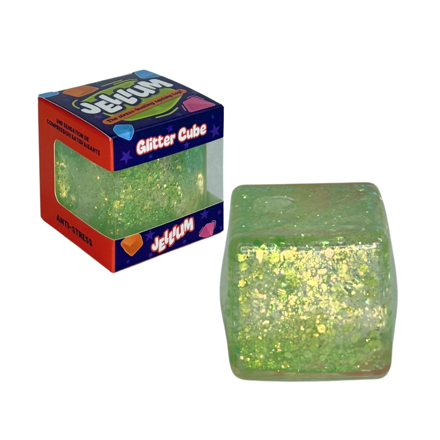 Jellium Glitter Cube - Assorted Colors (Random Selection)
