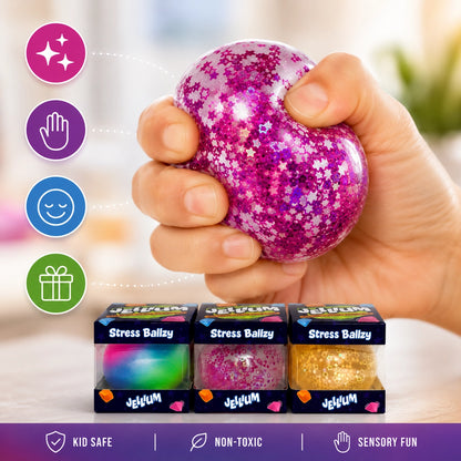 Jellium Stress Ballzy - Assorted Colors (Random Selection)