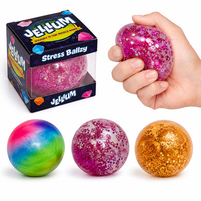 Jellium Stress Ballzy - Assorted Colors (Random Selection)