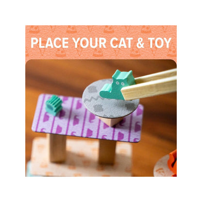 CATS KNOCKING THINGS OFF LEDGE - Card Game