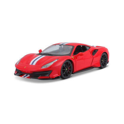 Bburago Ferrari 488 Pista 1:24 Die-Cast Model Car (Rosso Corsa)