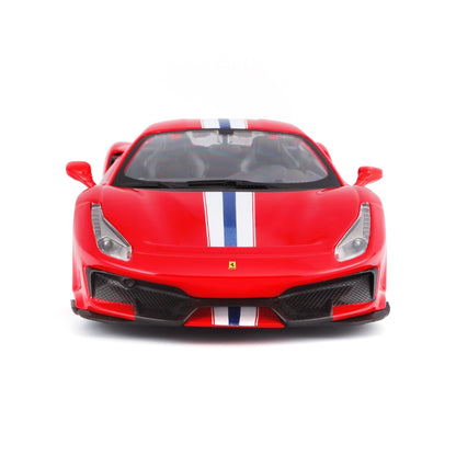 Bburago Ferrari 488 Pista 1:24 Die-Cast Model Car (Rosso Corsa)