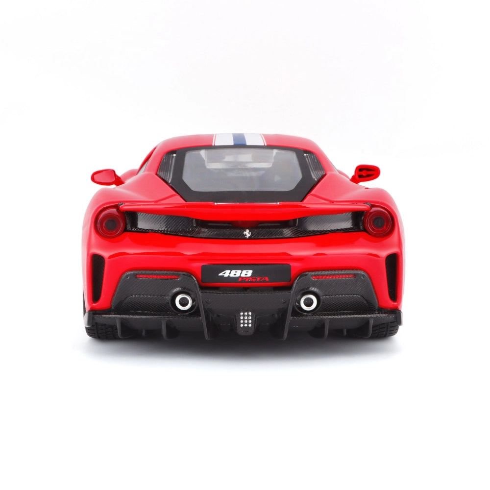 Bburago Ferrari 488 Pista 1:24 Die-Cast Model Car (Rosso Corsa)