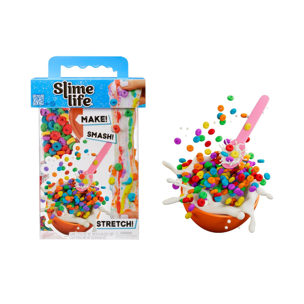 Bowl of Fruity Cereal DIY Slime Kit – Make, Smash &amp; Stretch Slime