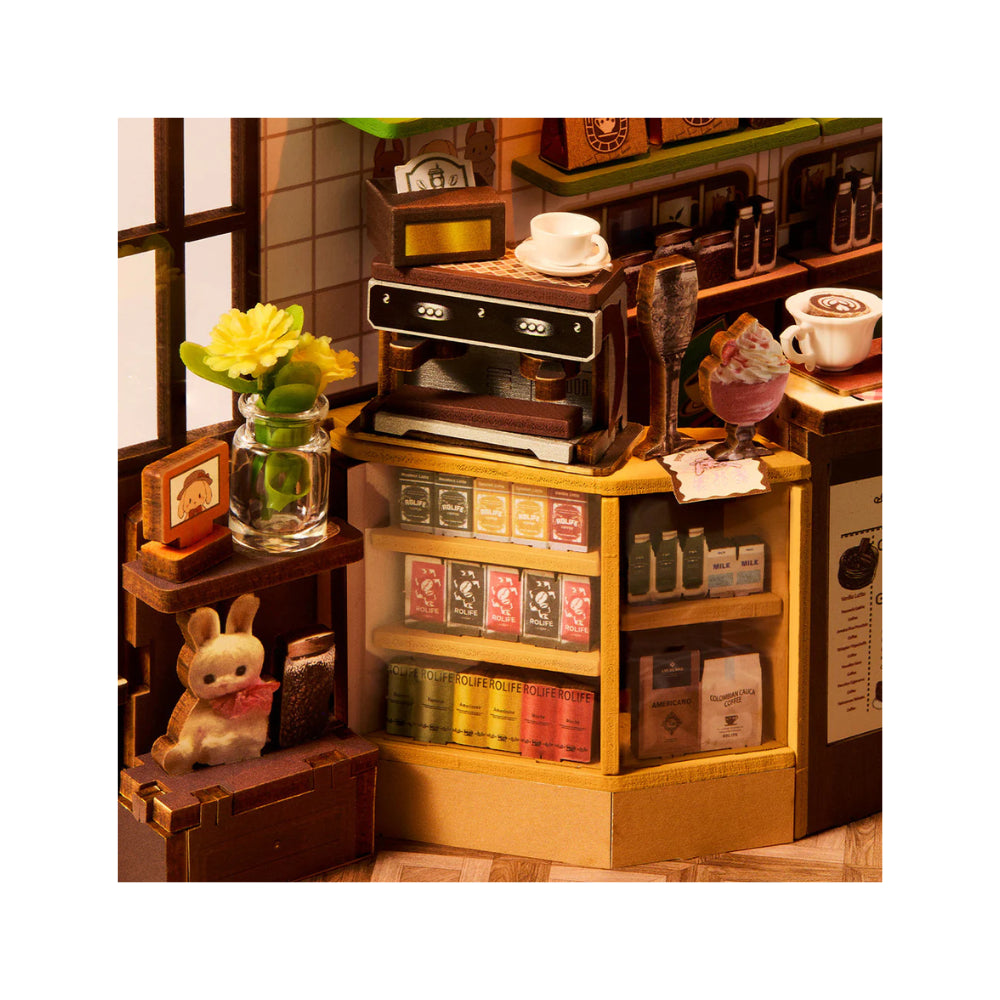 Robotime Rolife 3DWP Holiday Café Wooden Puzzle Building