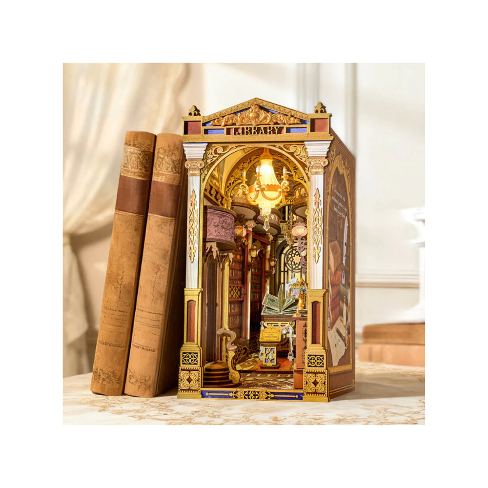 Robotime Rolife Library of Wonders 3D Wooden Book Nook Kit