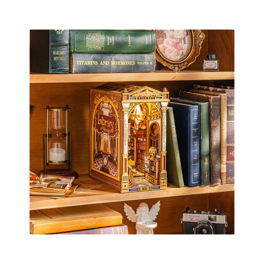 Robotime Rolife Library of Wonders 3D Wooden Book Nook Kit