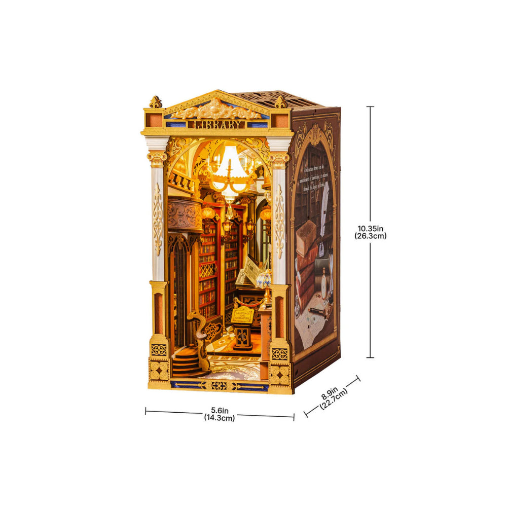 Robotime Rolife Library of Wonders 3D Wooden Book Nook Kit