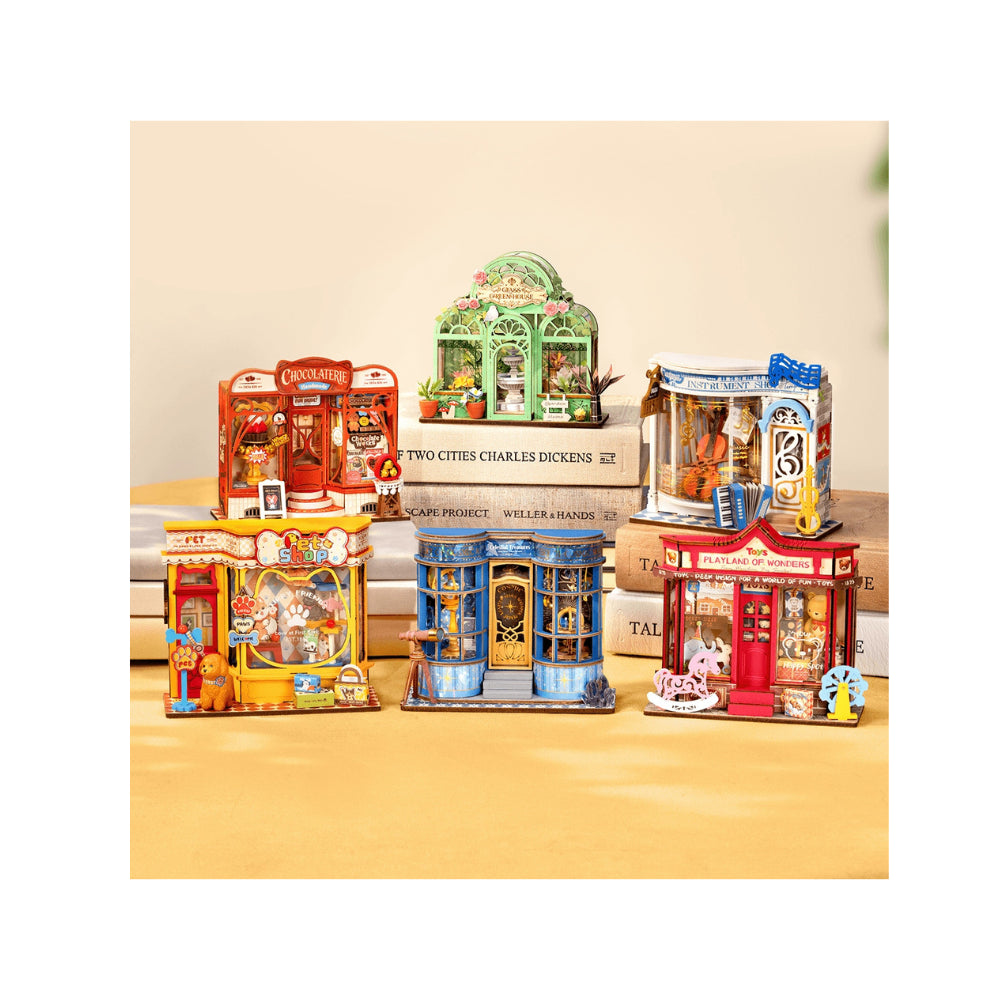 Robotime Rolife Melody Instrument Shop 3D Wooden Miniature Model Kit