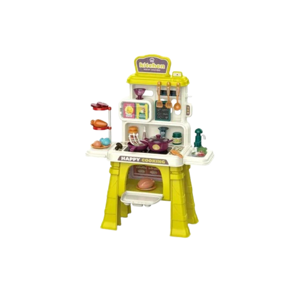 Kitchen Playset - Kids Pretend Cooking Set with Accessories