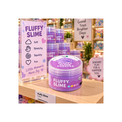 Fluffy Pastel Purple Slime - Soft Sensory