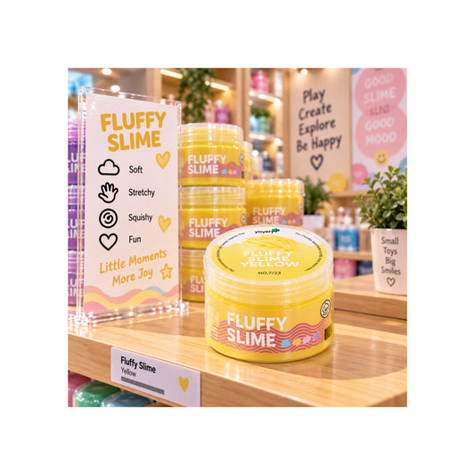 Fluffy Yellow Slime - Soft Sensory