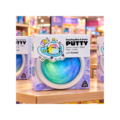 Putty Dazzling Blue & Green Slime