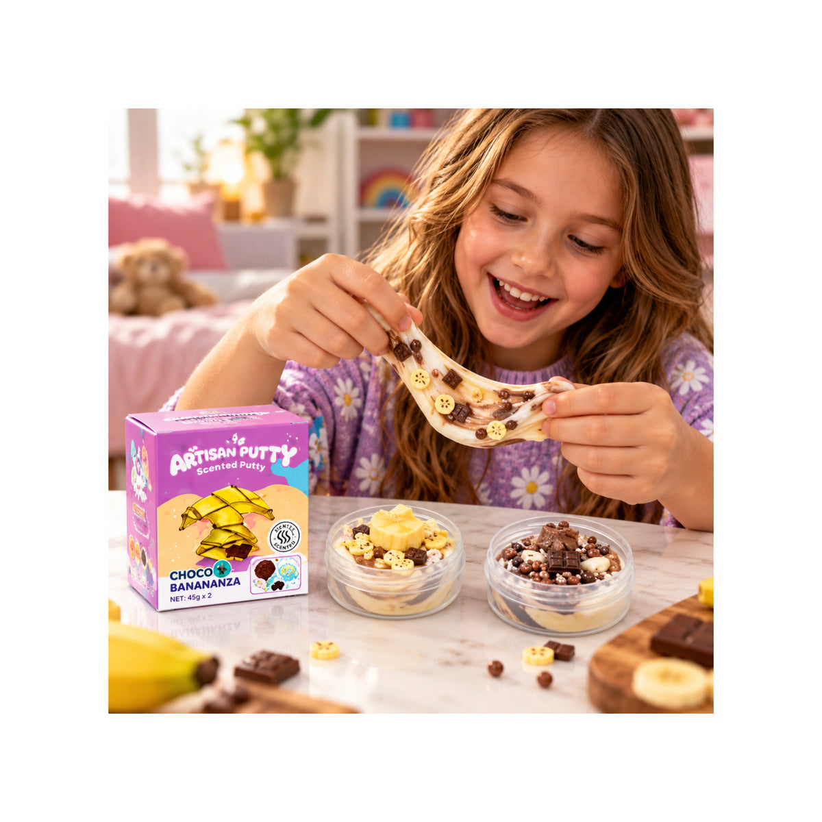 Scented Choco Banana Putty slime