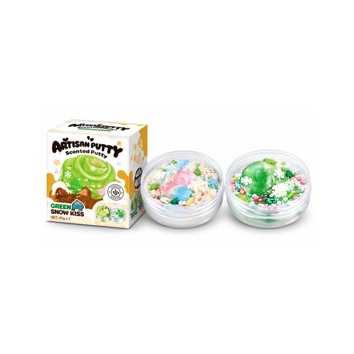 Scented Green Snow Kiss Putty Slime