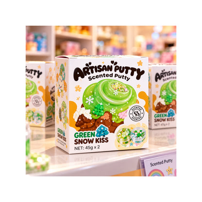 Scented Green Snow Kiss Putty Slime