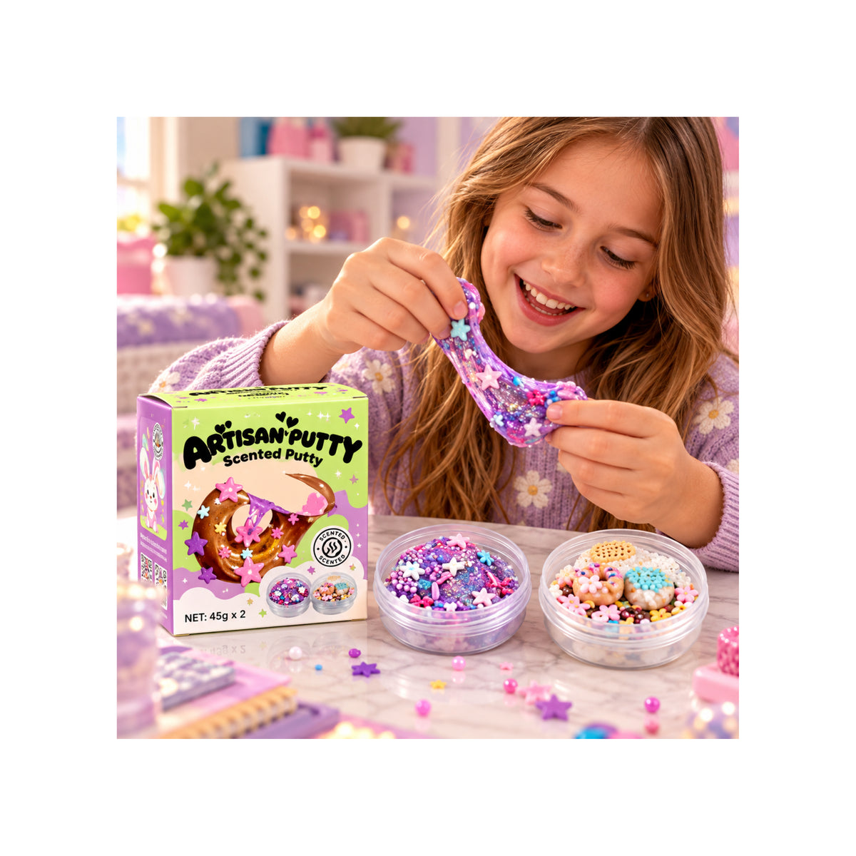 Scented Purple Dough Putty - Sensory Slime