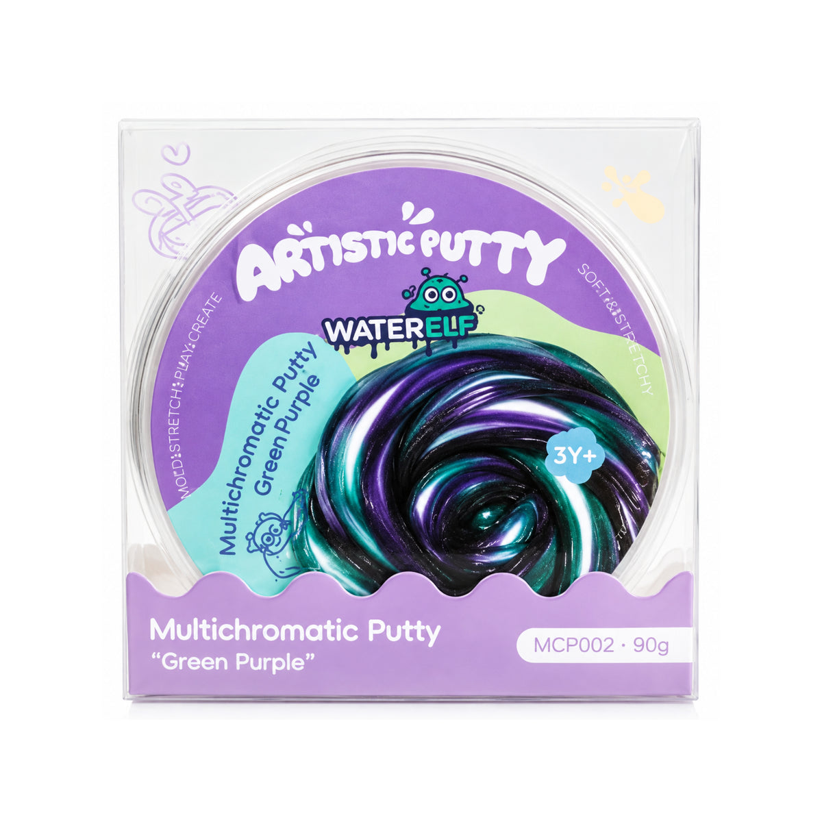 Green & Purple Putty - Sensory Slime