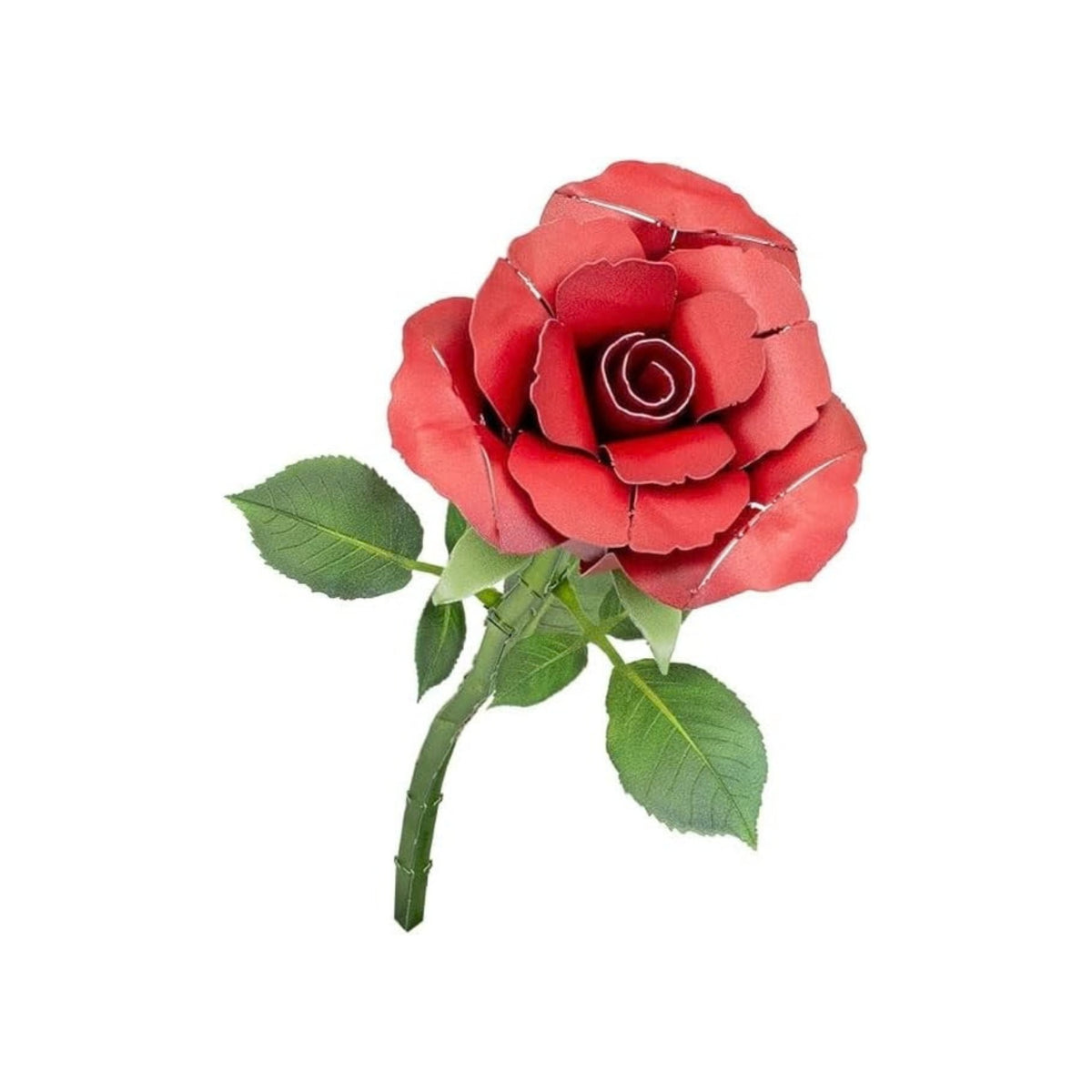 Red Rose Metal Model - Decorative Flower Building Kit